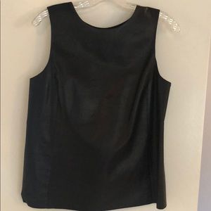 Black leather top!
